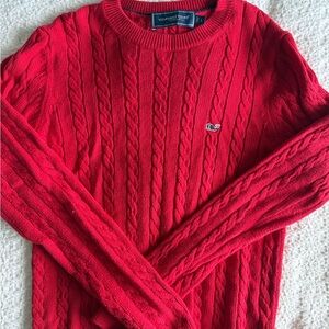 Vineyard Vines Men's Vibrant Red Crewneck Sweater